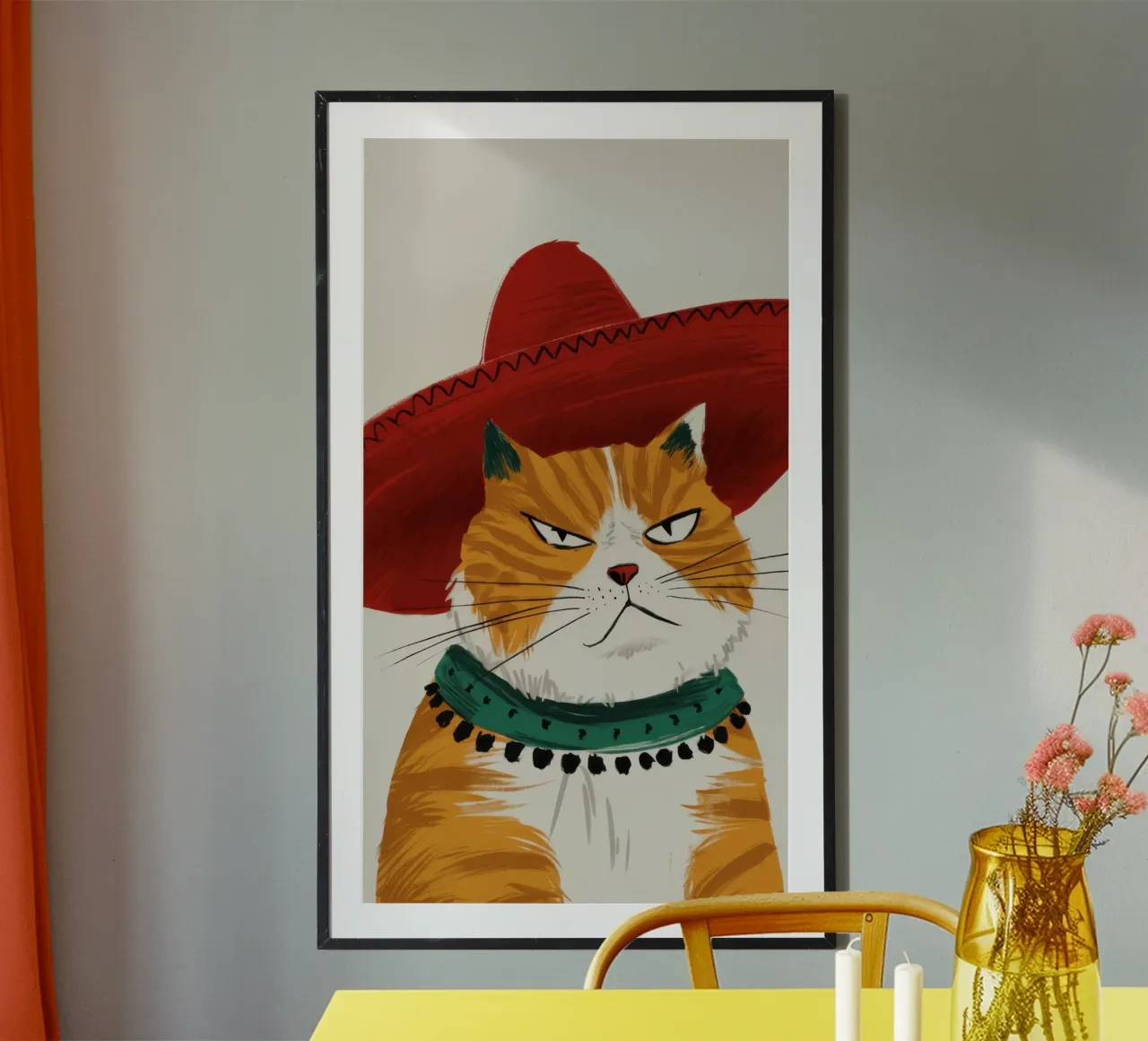 Cappello Cat Majesty carta hahnemühle da Bring Haven