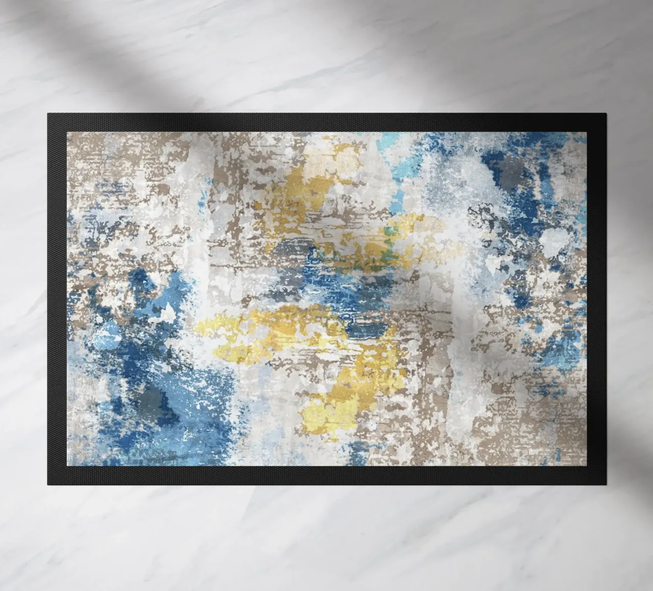 abstract art concrete wear doormat by vintageshop