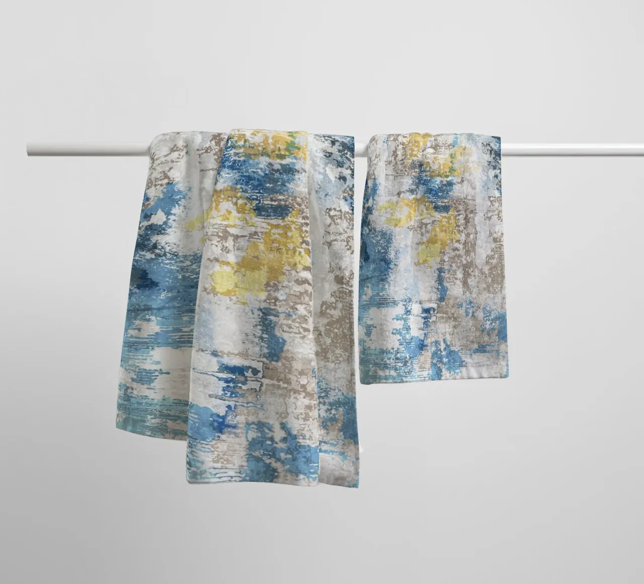 abstract art concrete wear towel by vintageshop