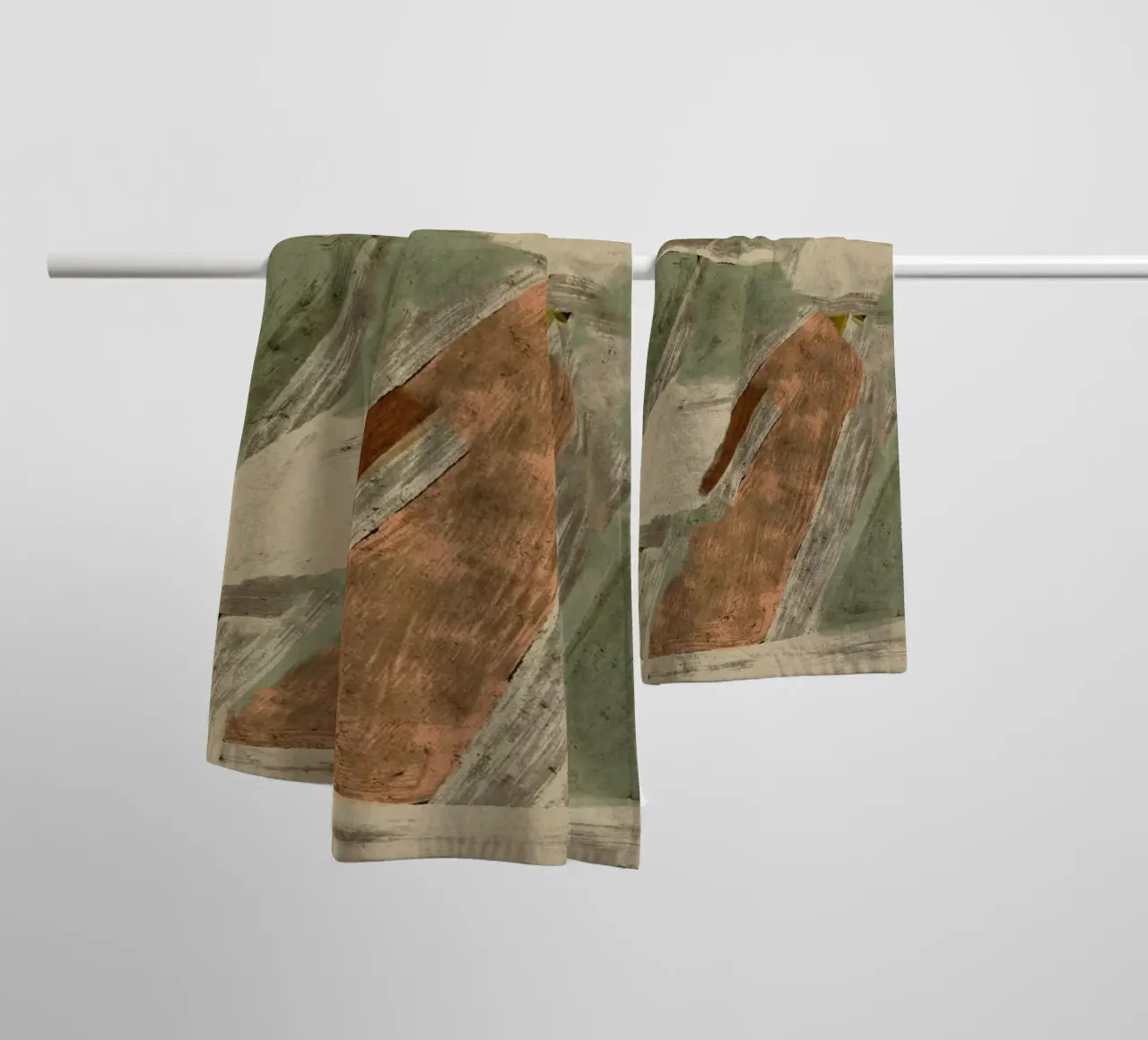 Shifted Fields No 2 asciugamano da bagno da treechild