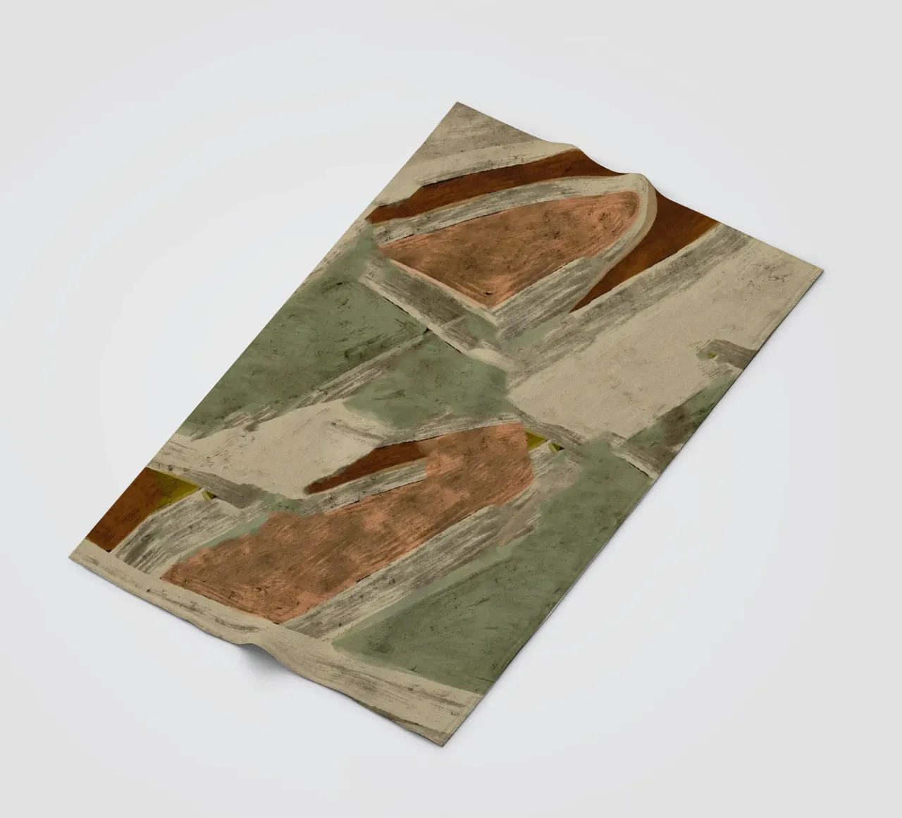 Shifted Fields No 2 coperta in pile da treechild