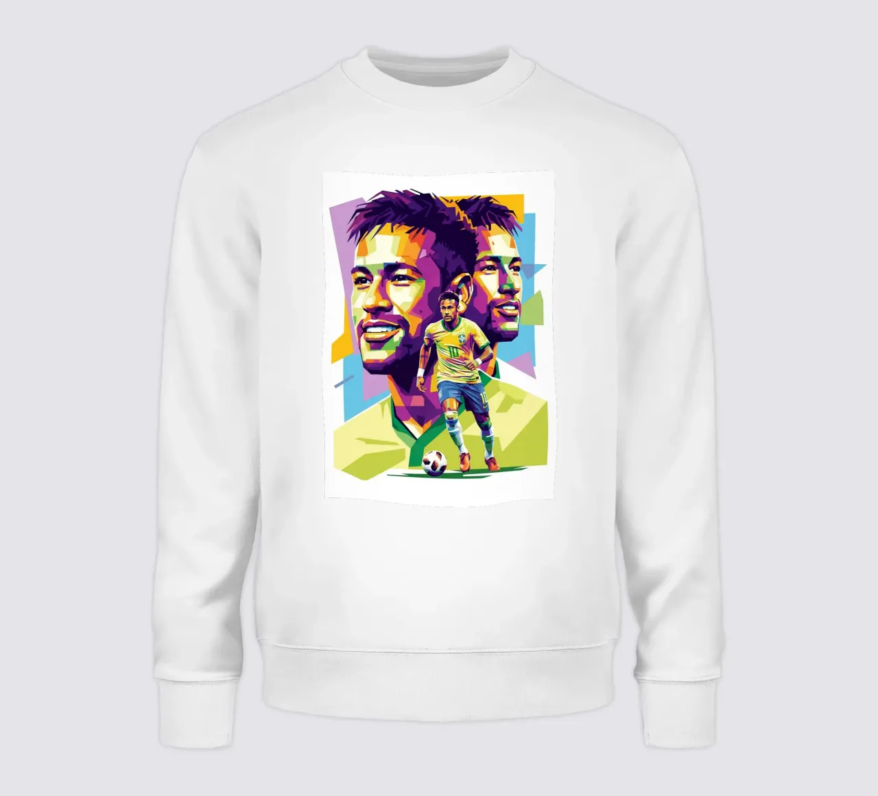 Neymar - WPAP art style (2) felpa da Hantamrata