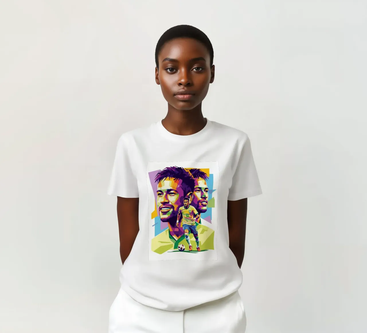 Neymar - WPAP art style (2) t-shirt da Hantamrata