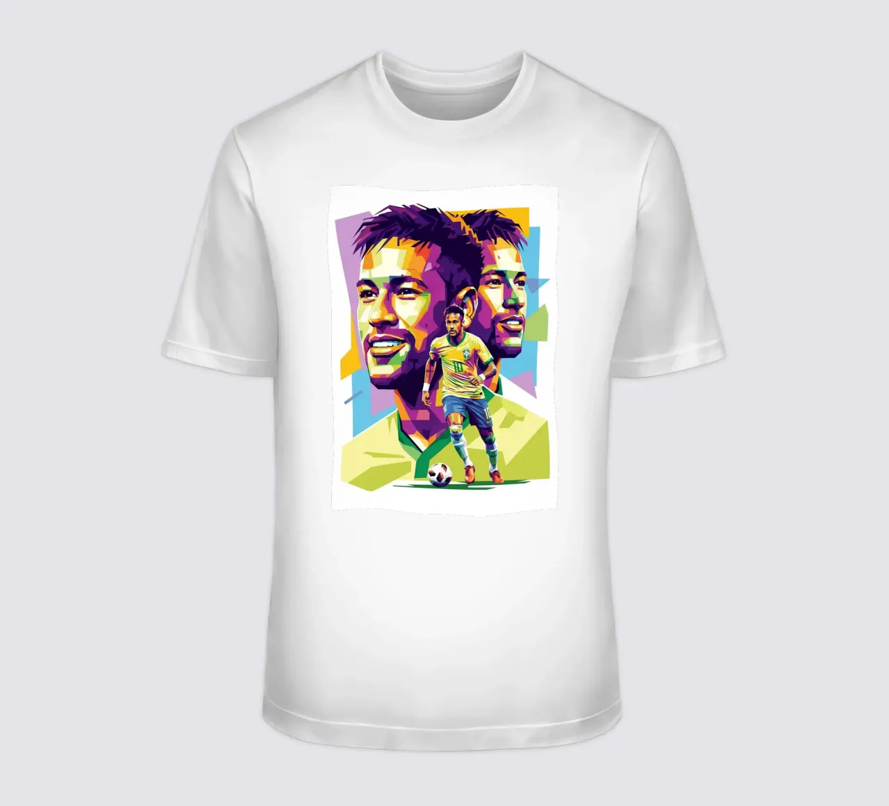 Neymar - WPAP art style (2) t-shirt da Hantamrata