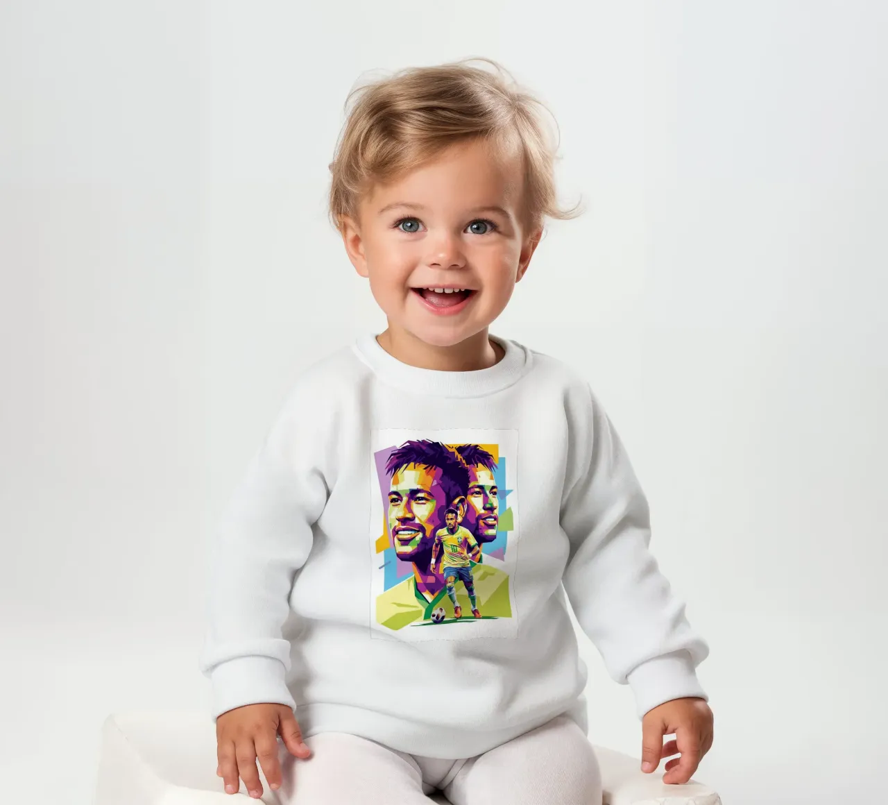 Neymar - WPAP art style (2) felpa neonato da Hantamrata