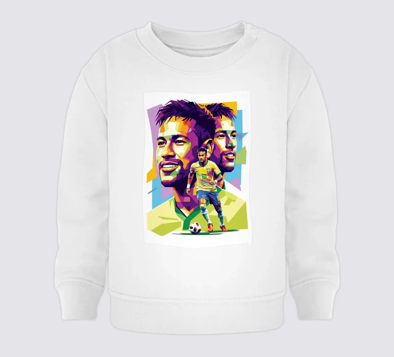 Neymar - WPAP art style (2) felpa neonato da Hantamrata