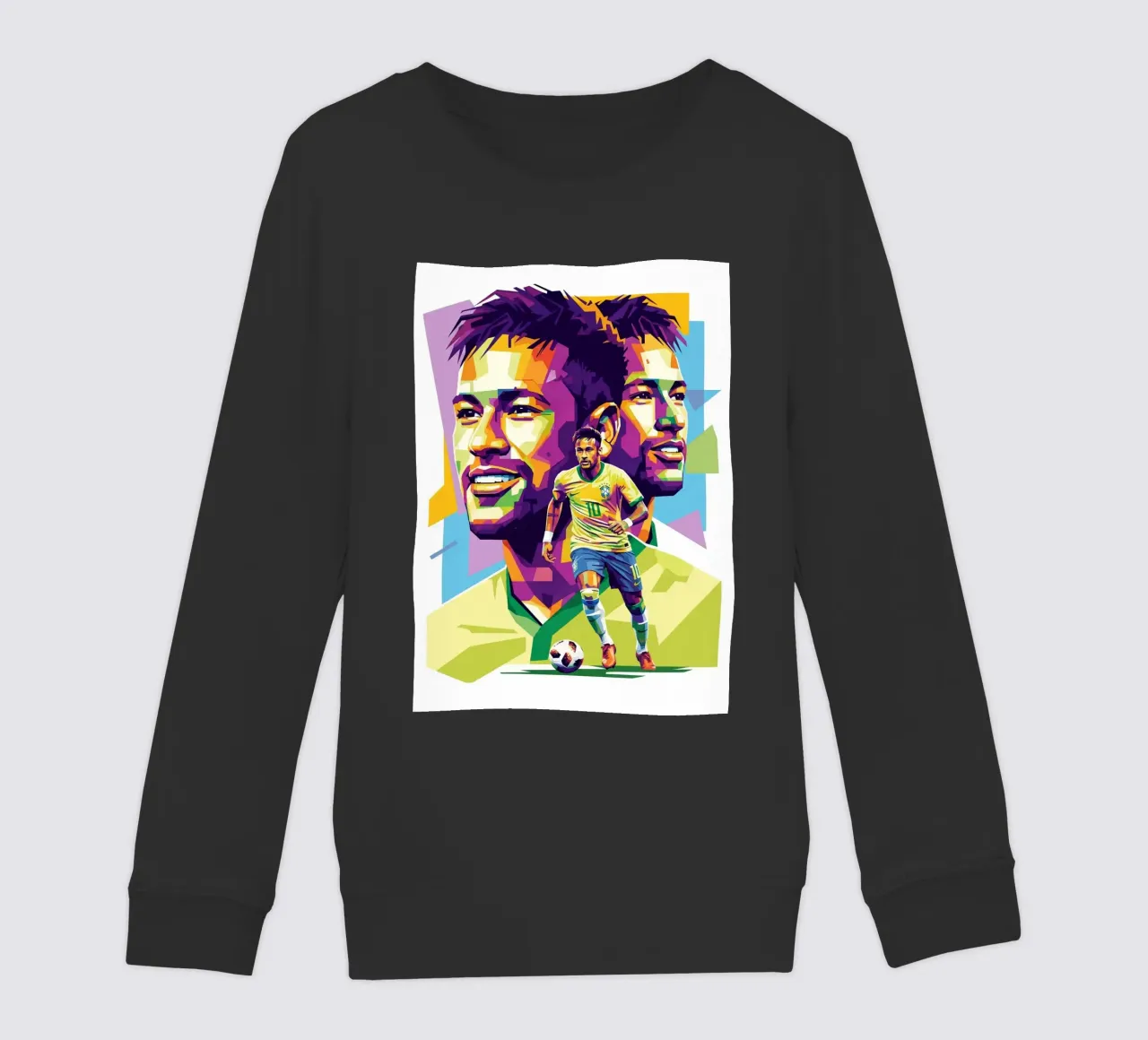 Neymar - WPAP art style (2) felpa bambino da Hantamrata