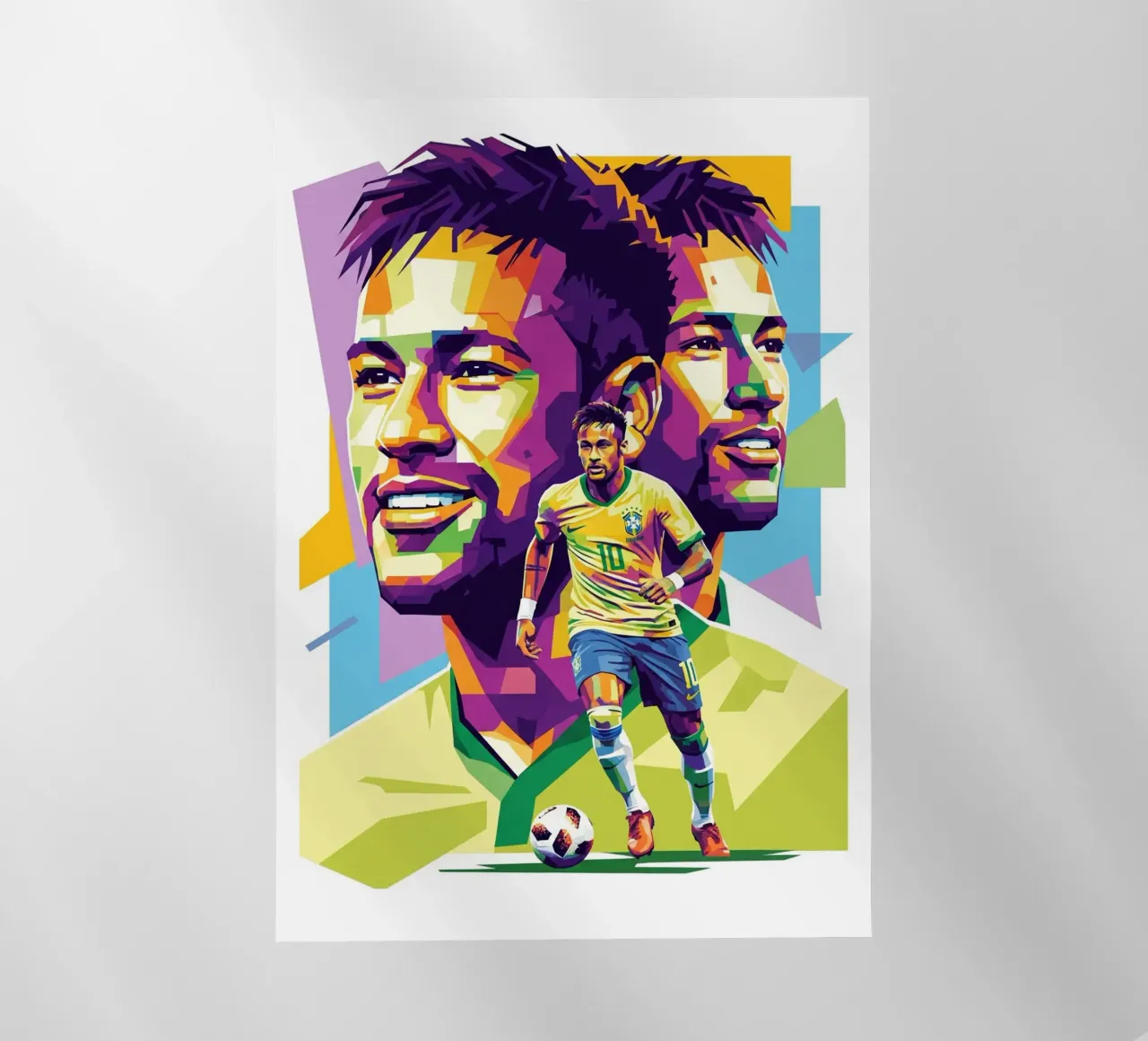 Neymar - WPAP art style (2) pellicola backlit da Hantamrata