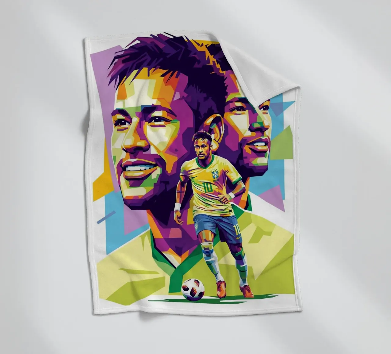 Neymar - WPAP art style (2) coperta in pile da Hantamrata