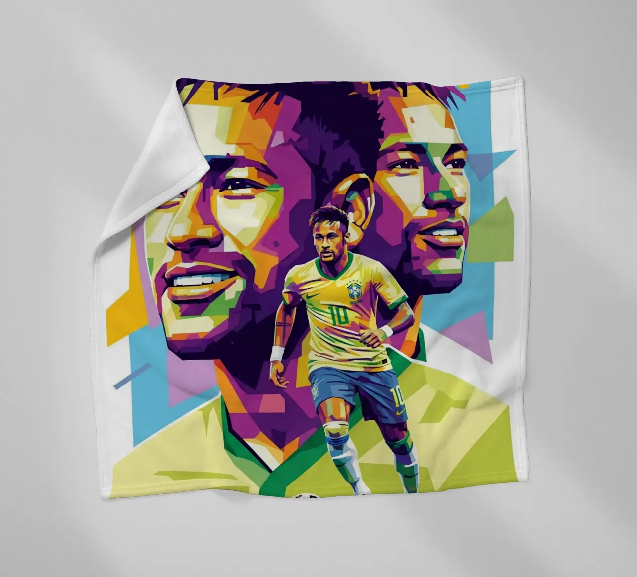 Neymar - WPAP art style (2) coperta in pile da Hantamrata
