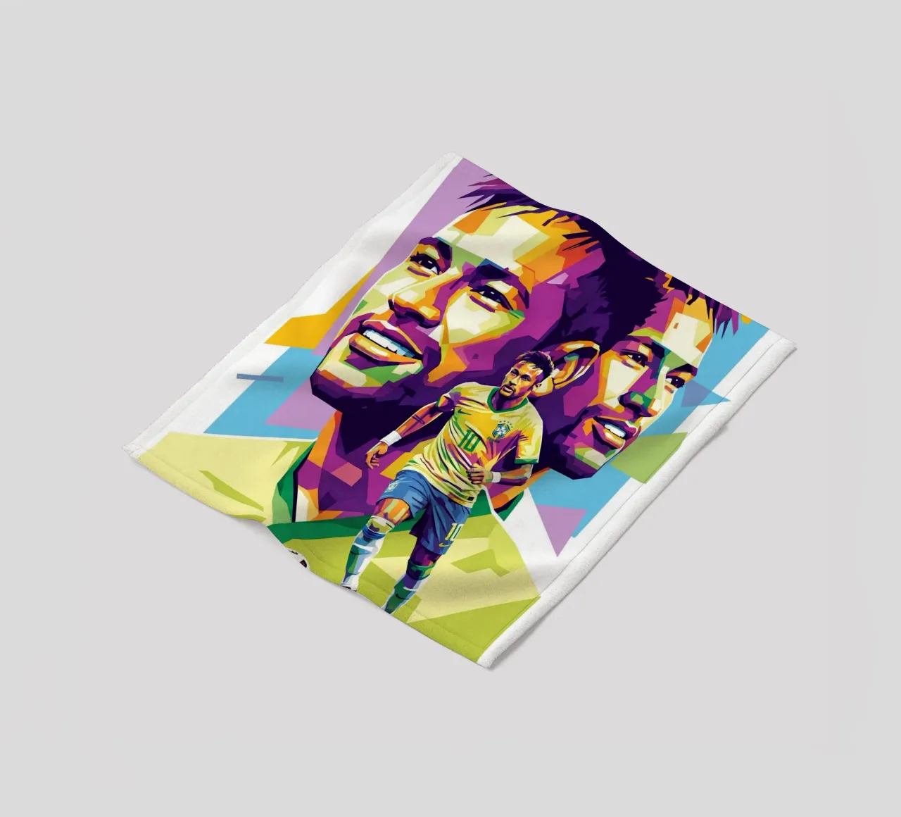 Neymar - WPAP art style (2) coperta in pile da Hantamrata