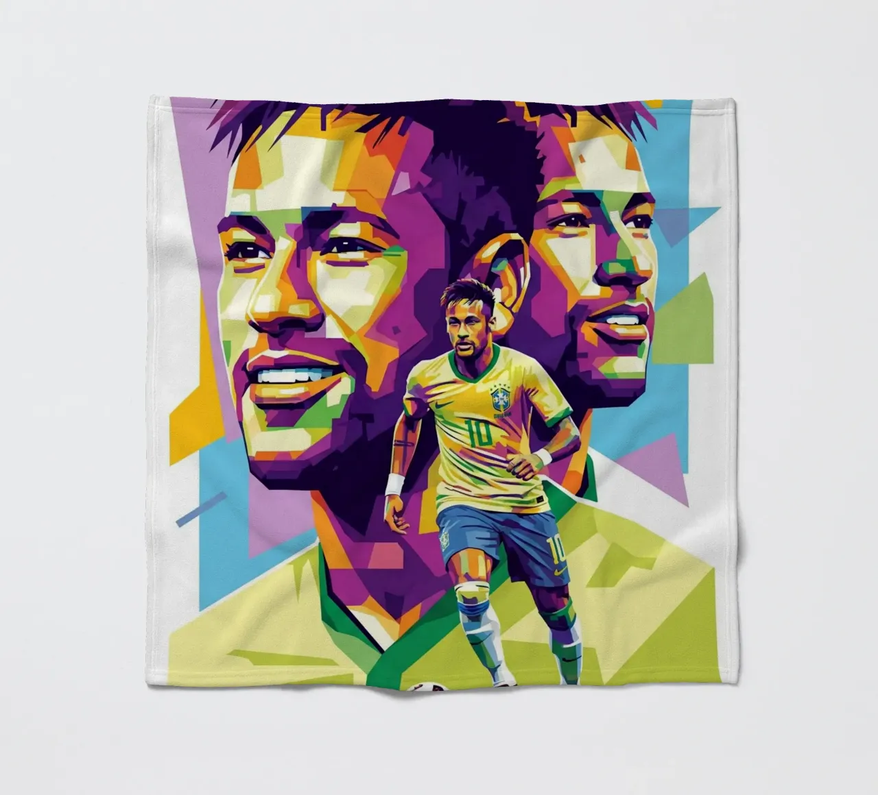 Neymar - WPAP art style (2) coperta in pile da Hantamrata