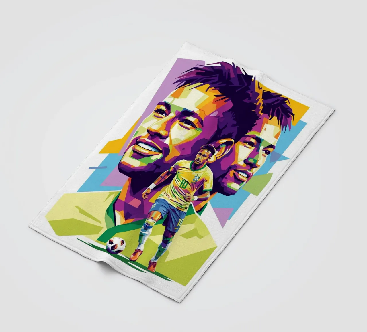 Neymar - WPAP art style (2) coperta in pile da Hantamrata