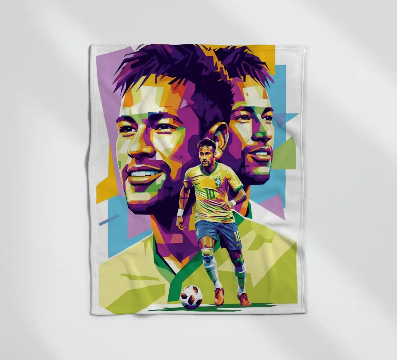Neymar - WPAP art style (2) coperta in pile da Hantamrata