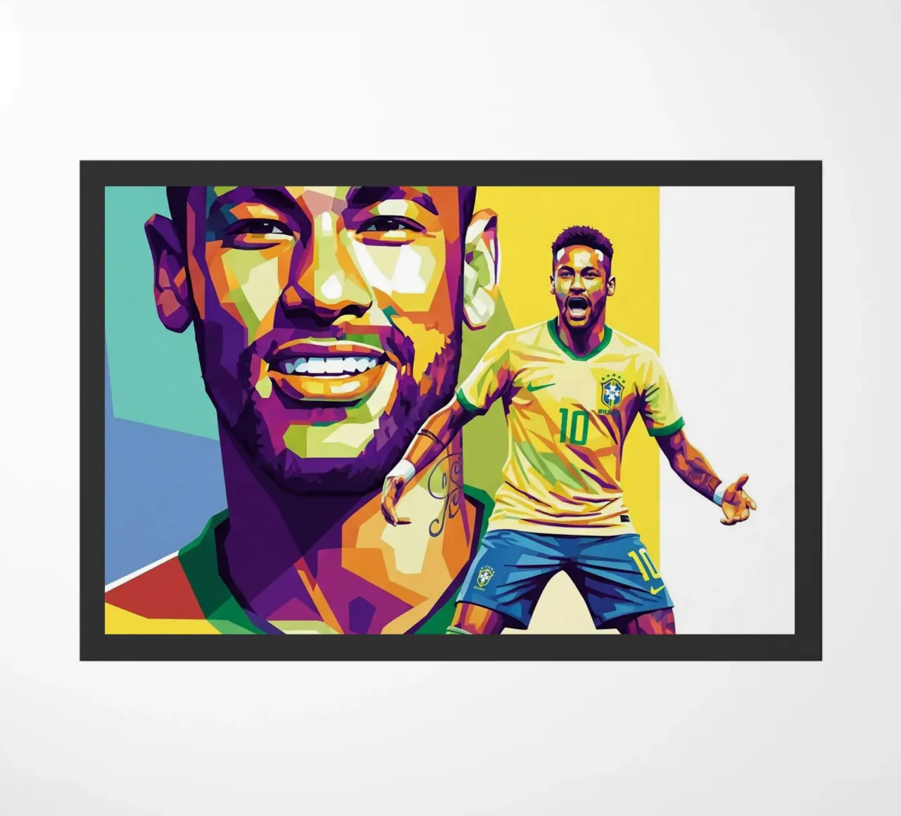 Neymar - WPAP art style (3) zerbino da Hantamrata