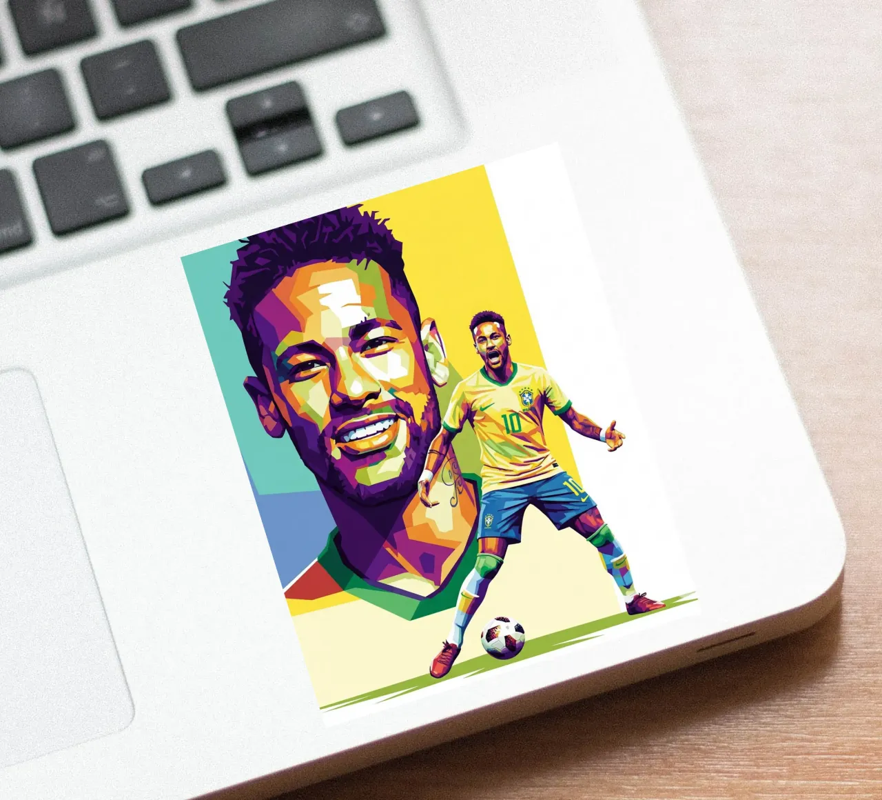 Neymar - WPAP art style (3) adesivo da Hantamrata
