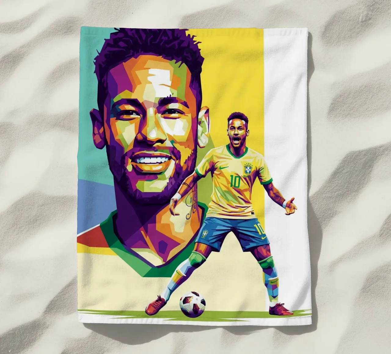 Neymar - WPAP art style (3) telo mare da Hantamrata