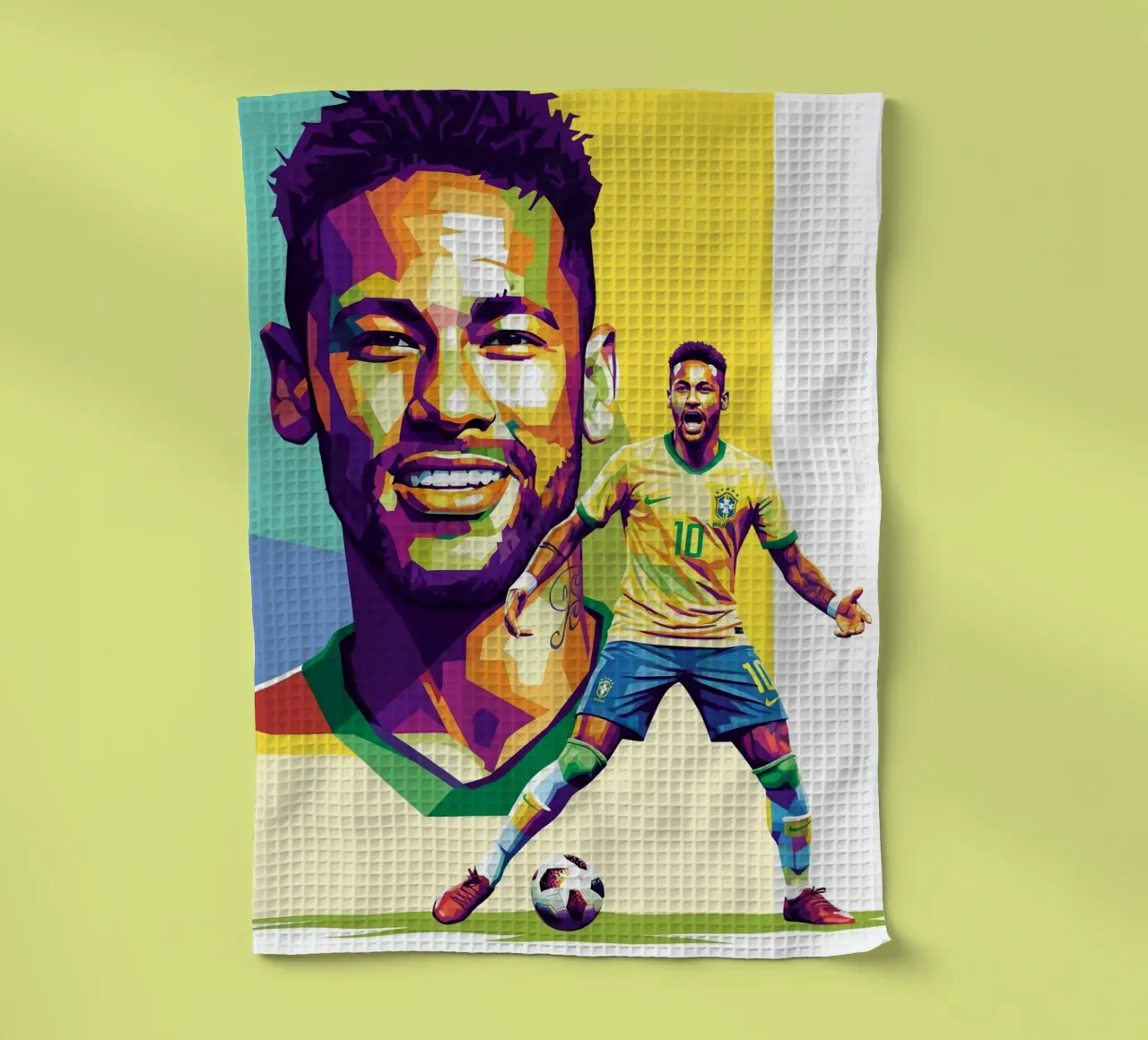 Neymar - WPAP art style (3) canovaccio da cucina da Hantamrata