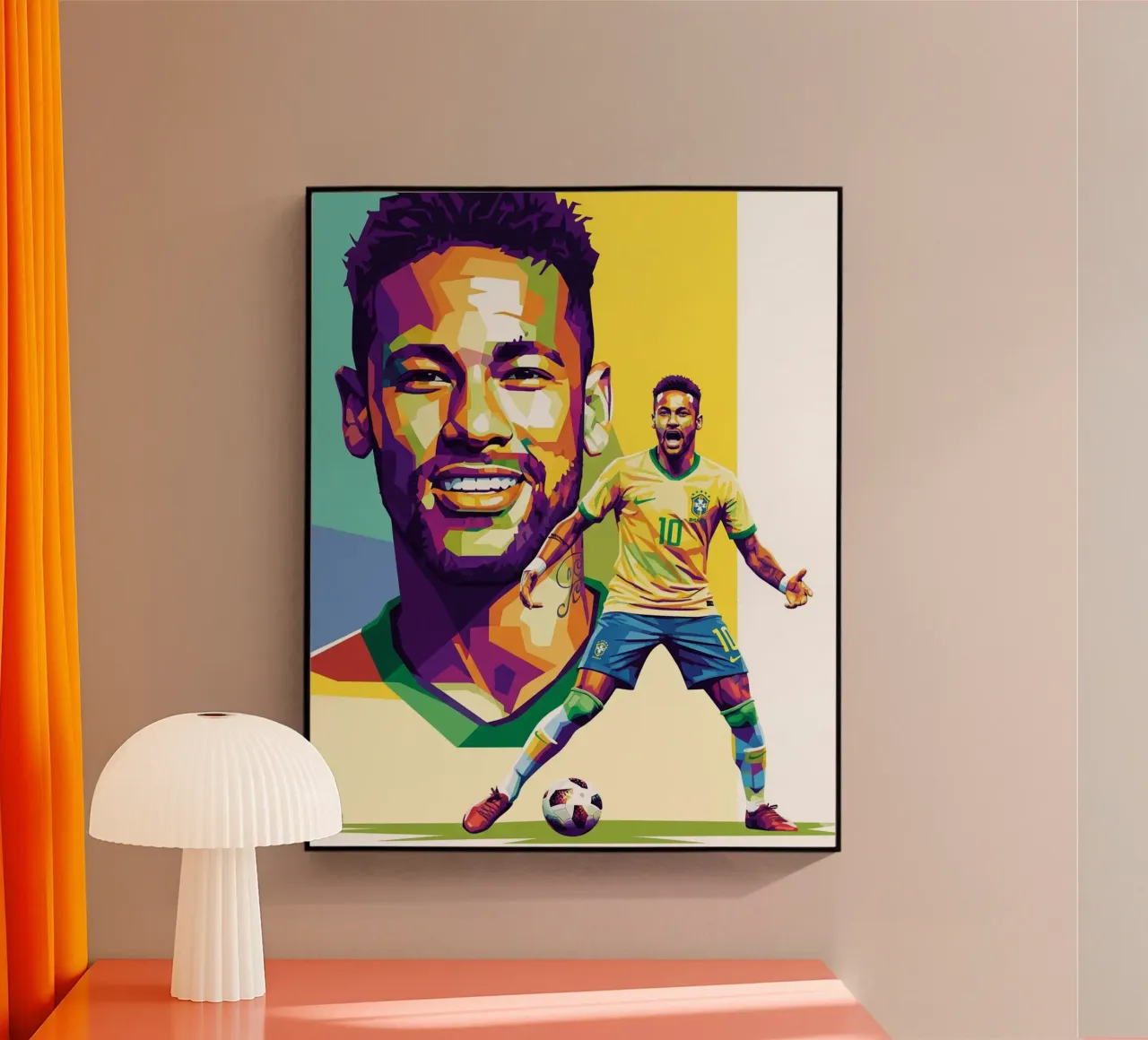Neymar - WPAP art style (3) plexiglass da Hantamrata