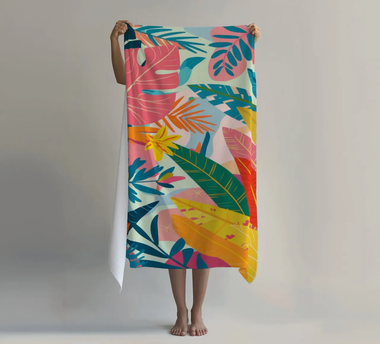 Sogno cromatico tropicale telo mare da Bring Haven