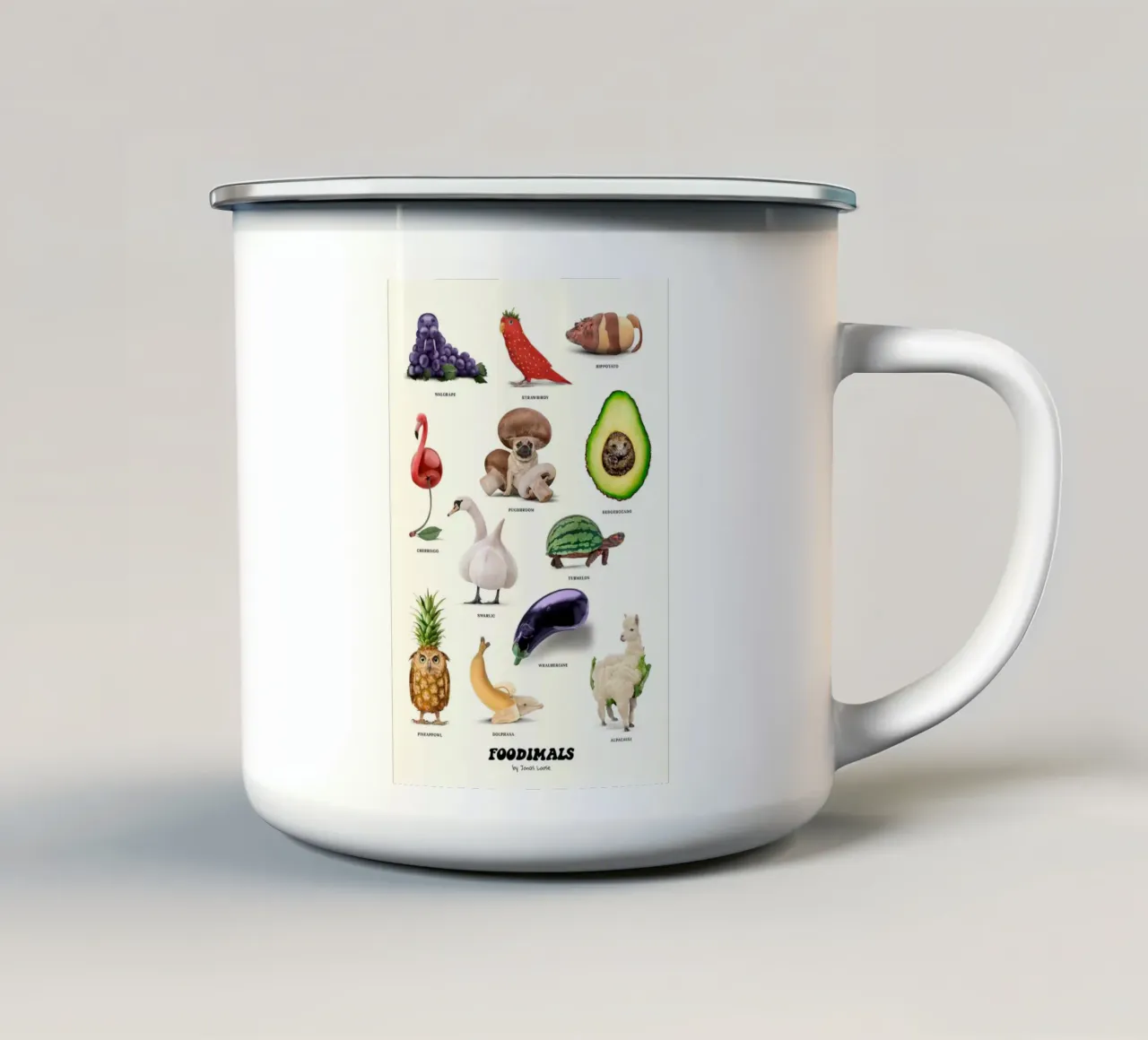 Foodimals - Jonas Loose tazza in smalto da shaw post