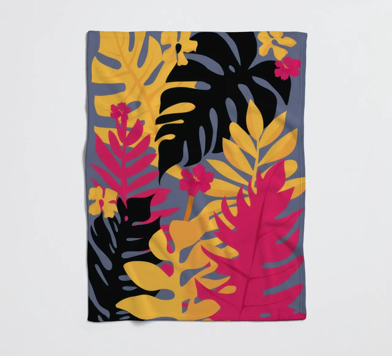 Nächtliche Dschungel-Eleganz Fleecedecke von Bring Haven