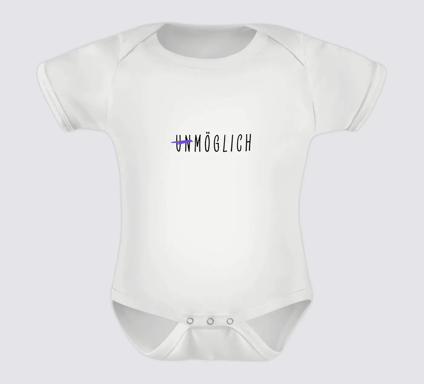 Impossible short-sleeve baby romper by Gift Ideas