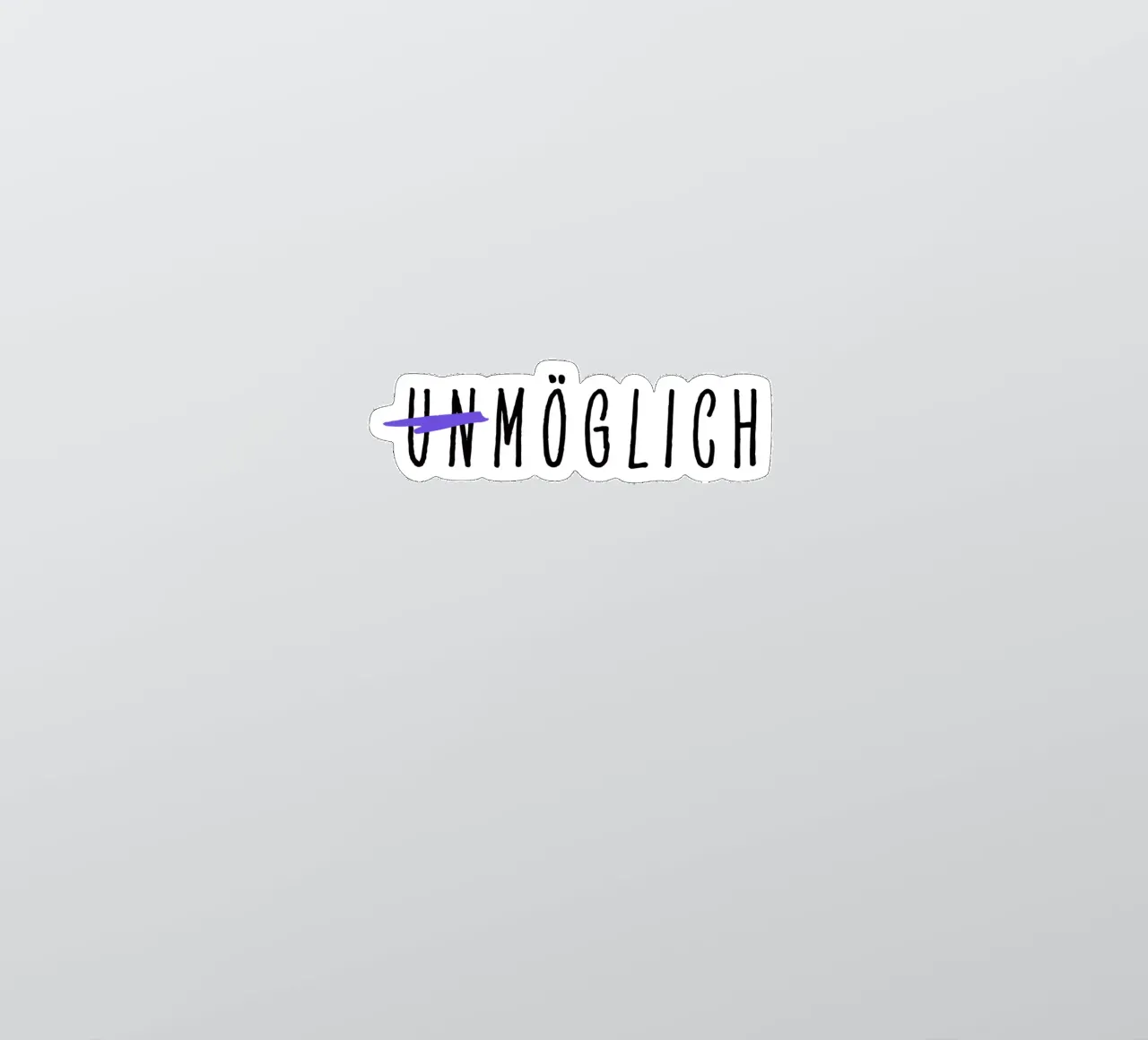 Impossible sticker by Gift Ideas