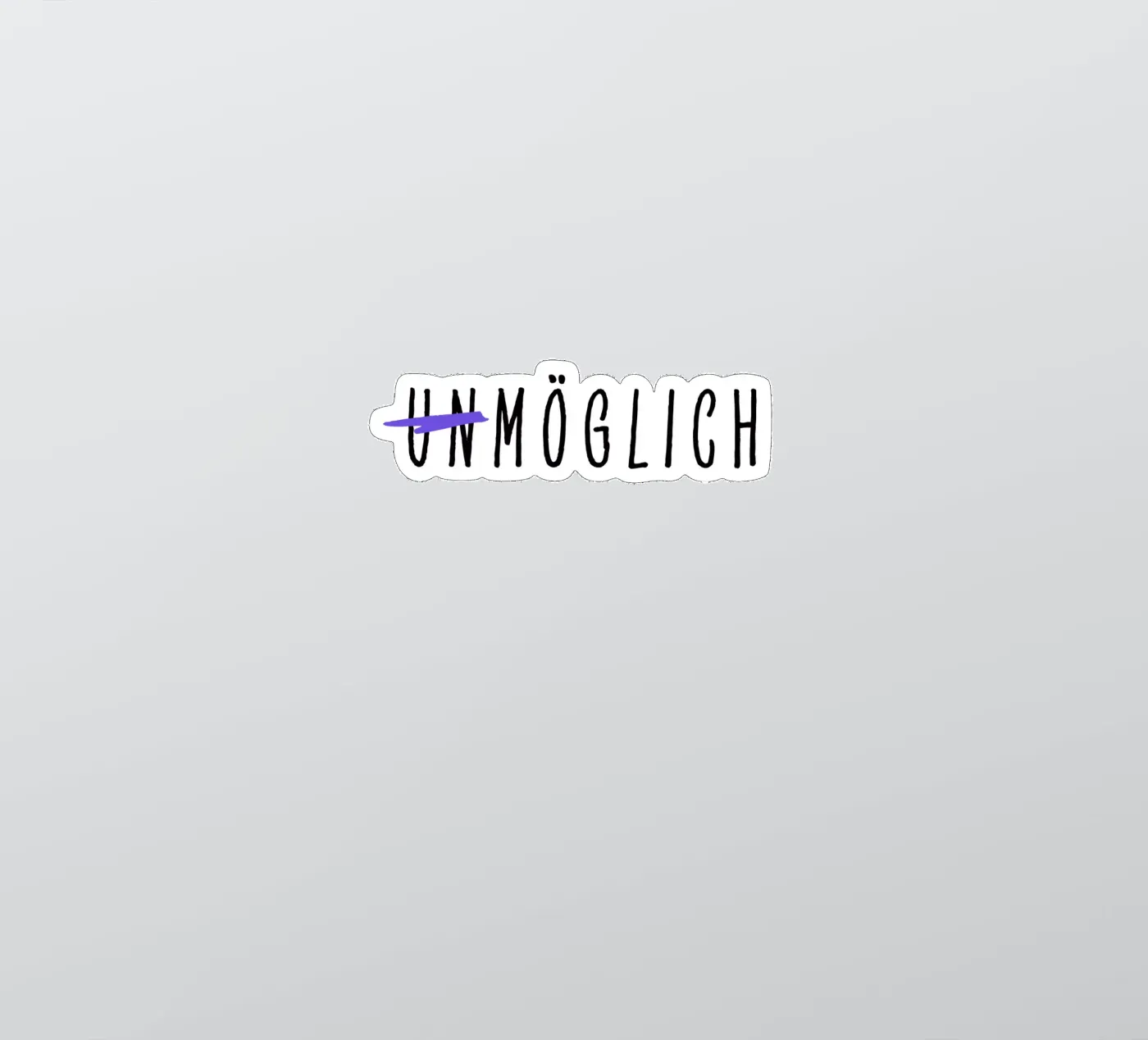 Impossible sticker by Gift Ideas