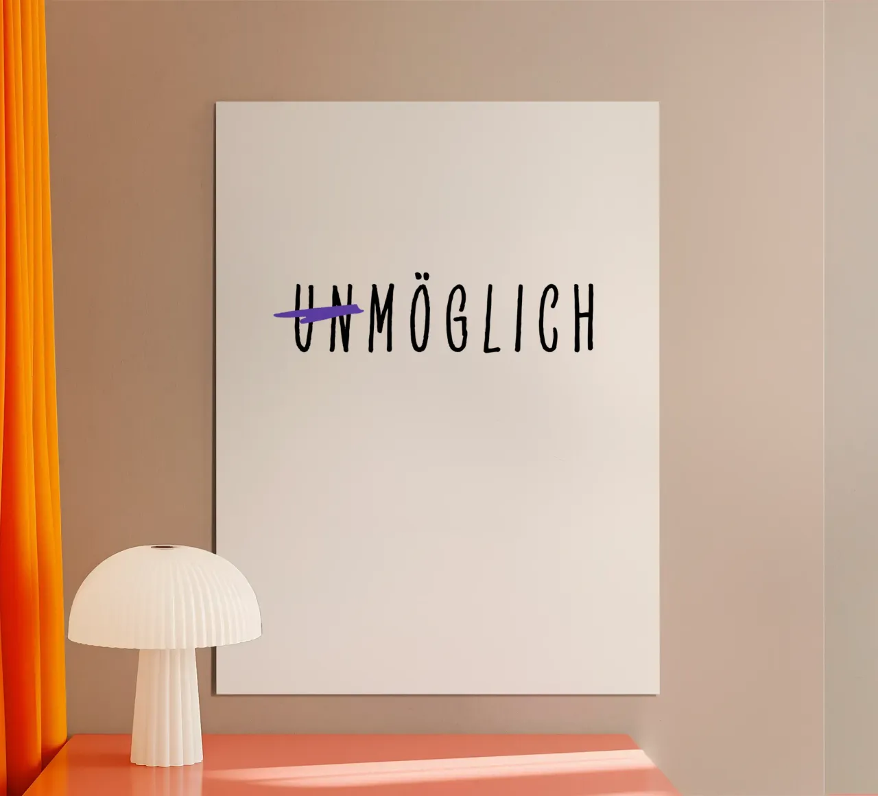 Impossible poster with wooden frame by Gift Ideas