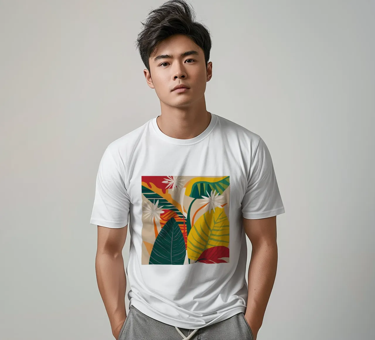 Abstraction tropicale verdoyante t-shirt de Bring Haven