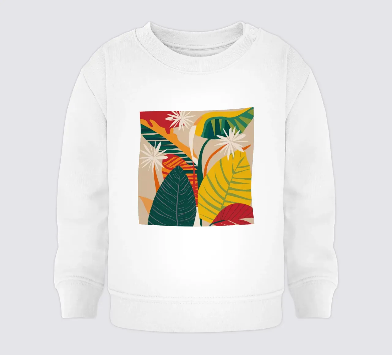 Astrazione tropicale verdeggiante felpa neonato da Bring Haven