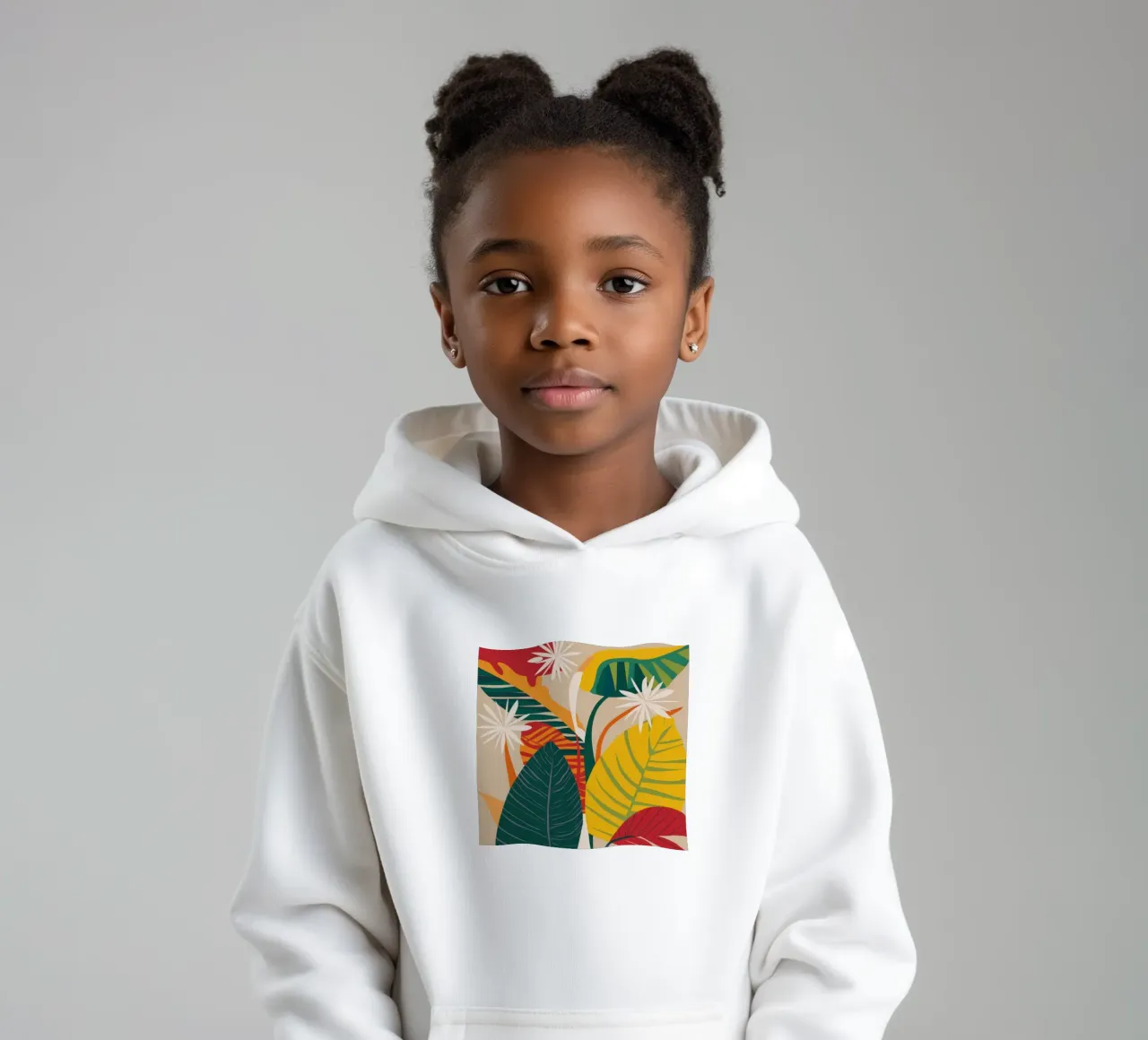 Abstraction tropicale verdoyante sweat à capuche enfant de Bring Haven