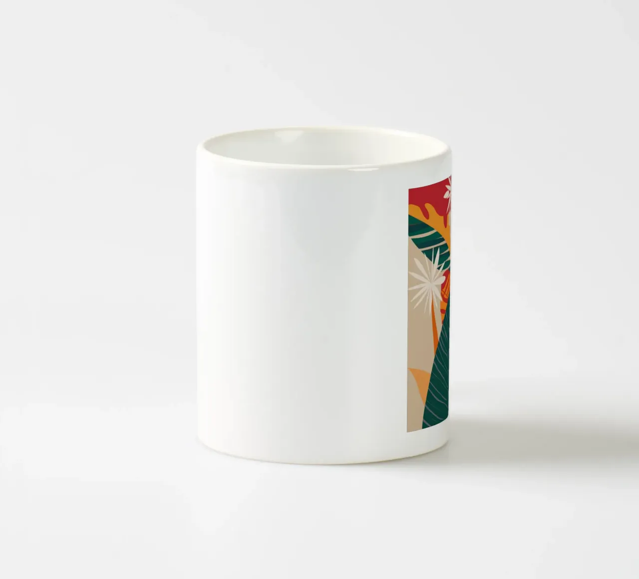 Astrazione tropicale verdeggiante tazza in ceramica da Bring Haven