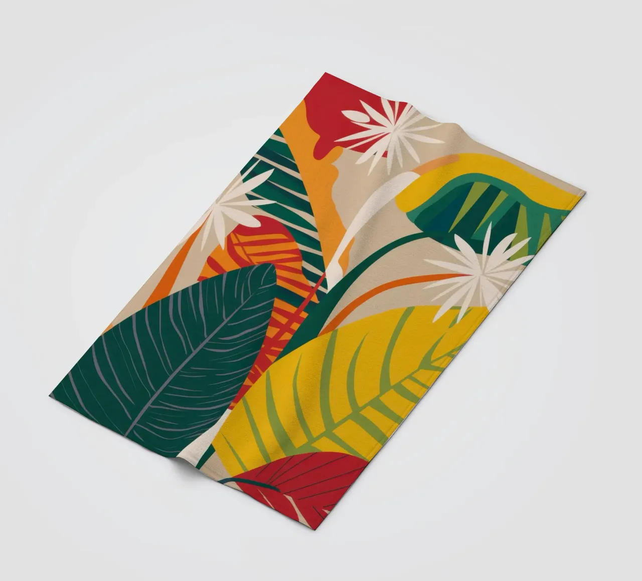 Astrazione tropicale verdeggiante coperta in pile da Bring Haven