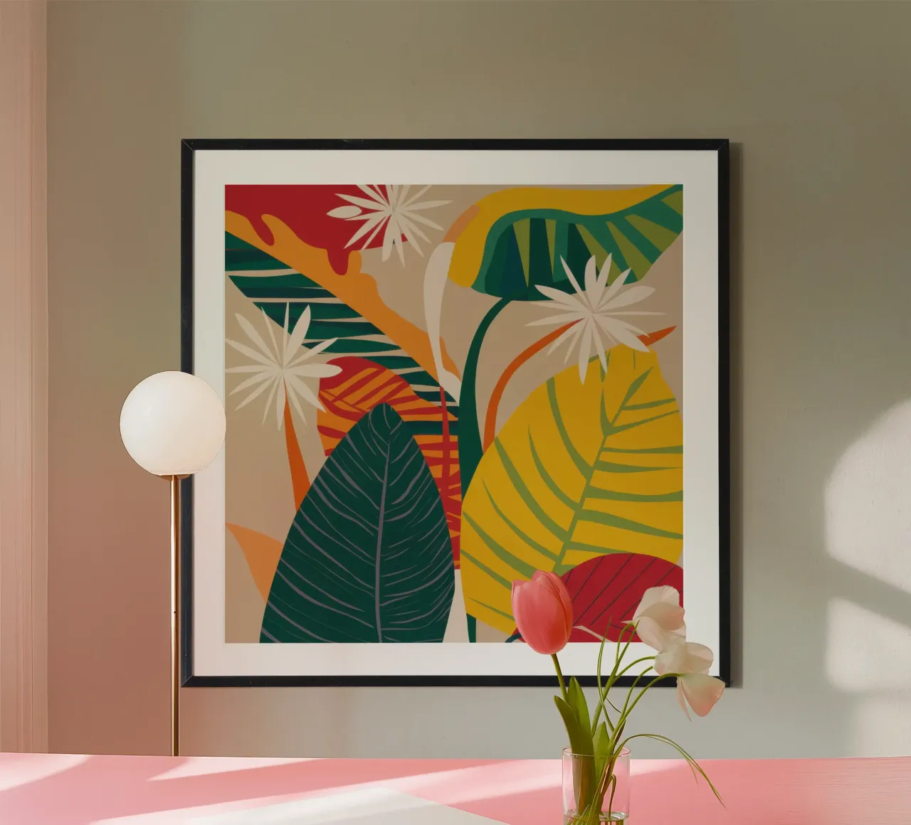 Astrazione tropicale verdeggiante carta hahnemühle da Bring Haven