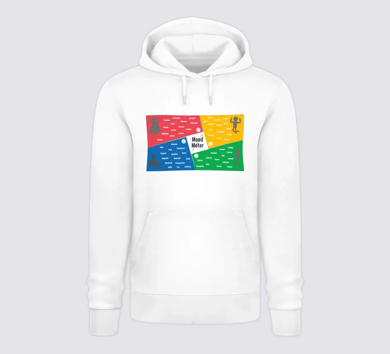 Mood Meter Paesaggio felpa con cappuccio da Monikaprint