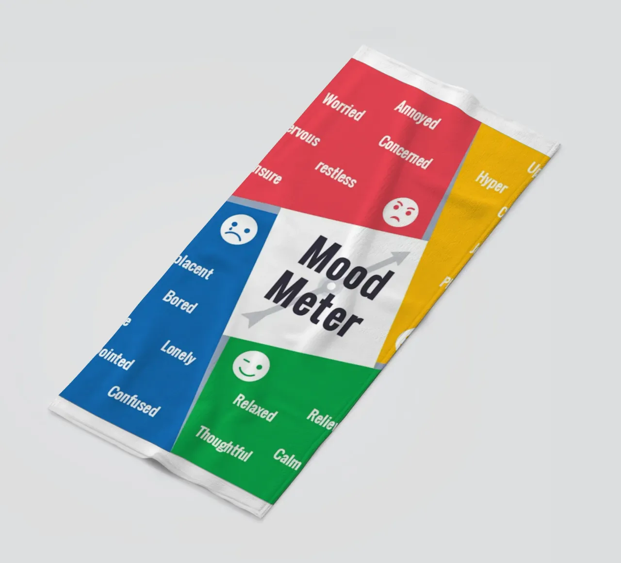 Mood Meter Landscape beach towel by Monikaprint