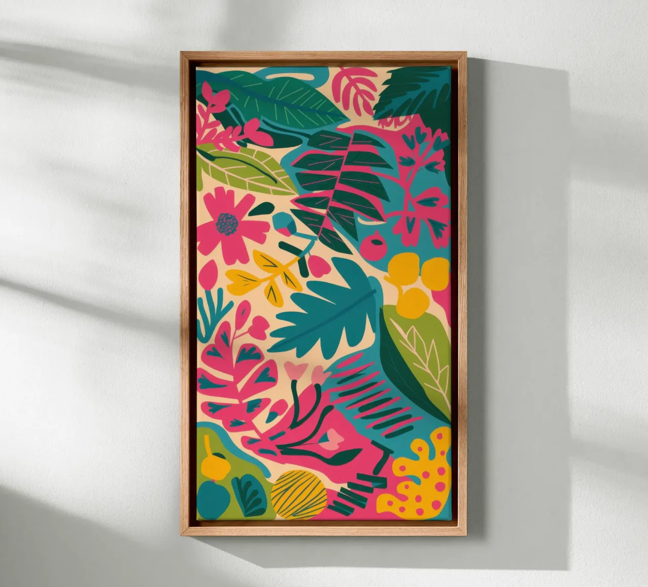 Fioritura floreale tela con Cornice a cassetta da Bring Haven