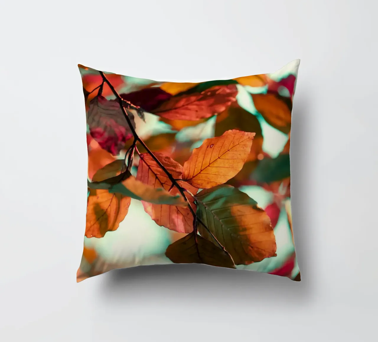 foglie d'autunno fogliame cuscino da Earthly Visions