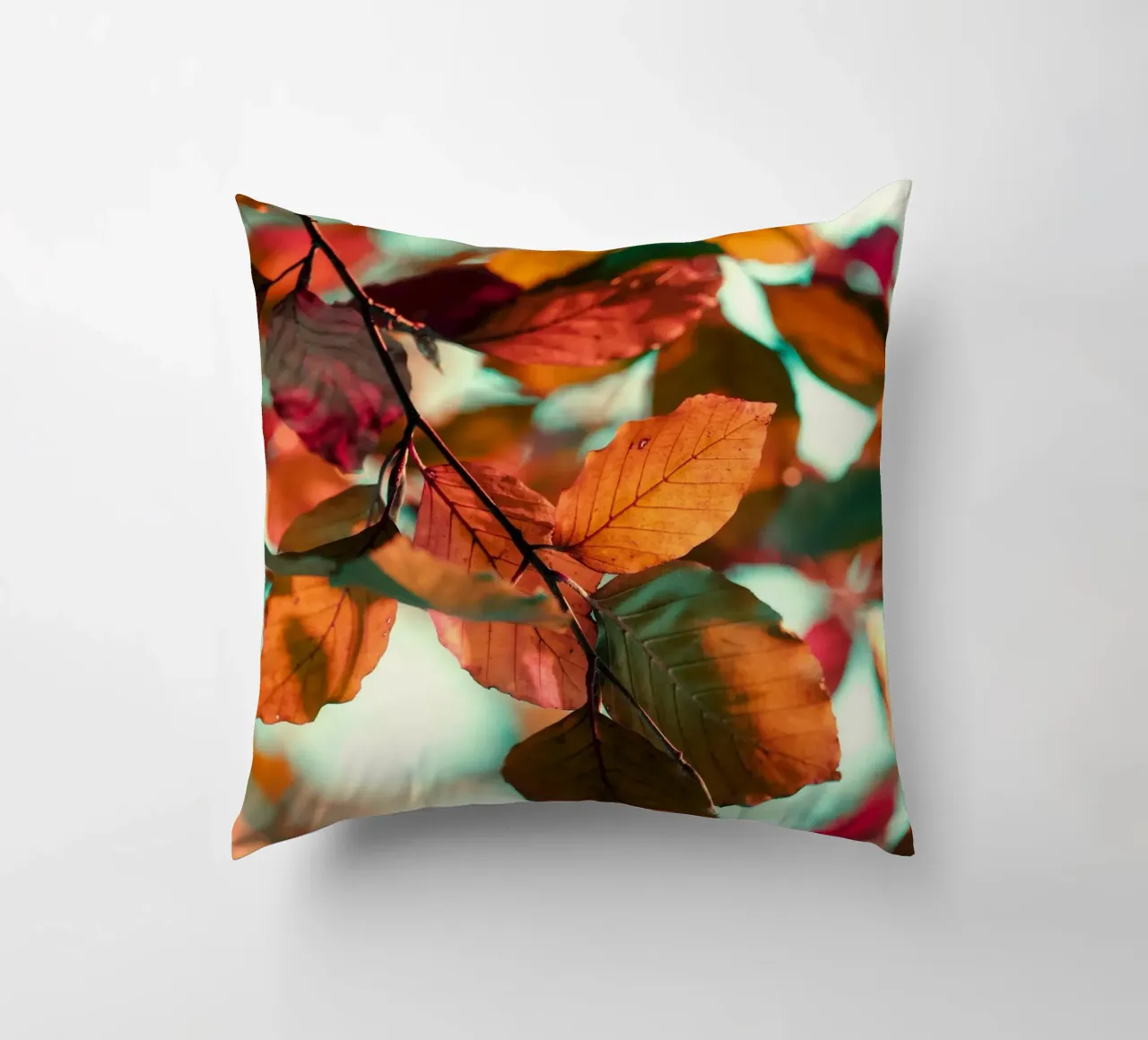 foglie d'autunno fogliame cuscino da Earthly Visions