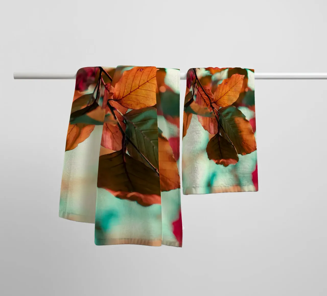 foglie d'autunno fogliame asciugamano da bagno da Earthly Visions