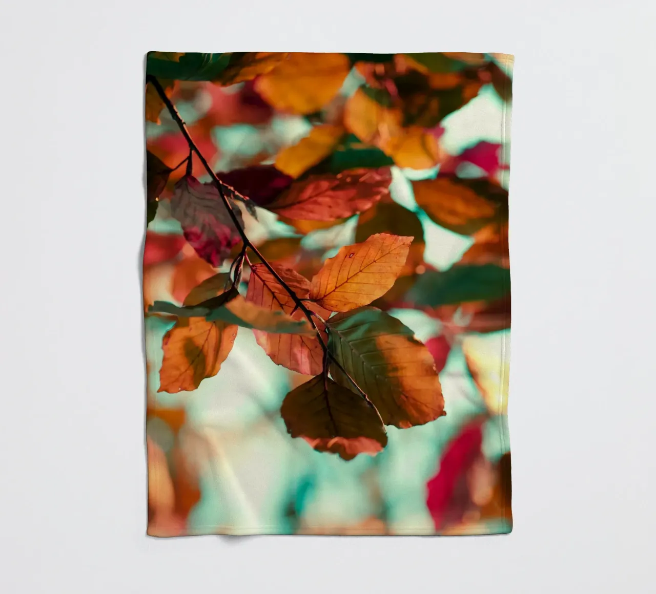 foglie d'autunno fogliame coperta in pile da Earthly Visions
