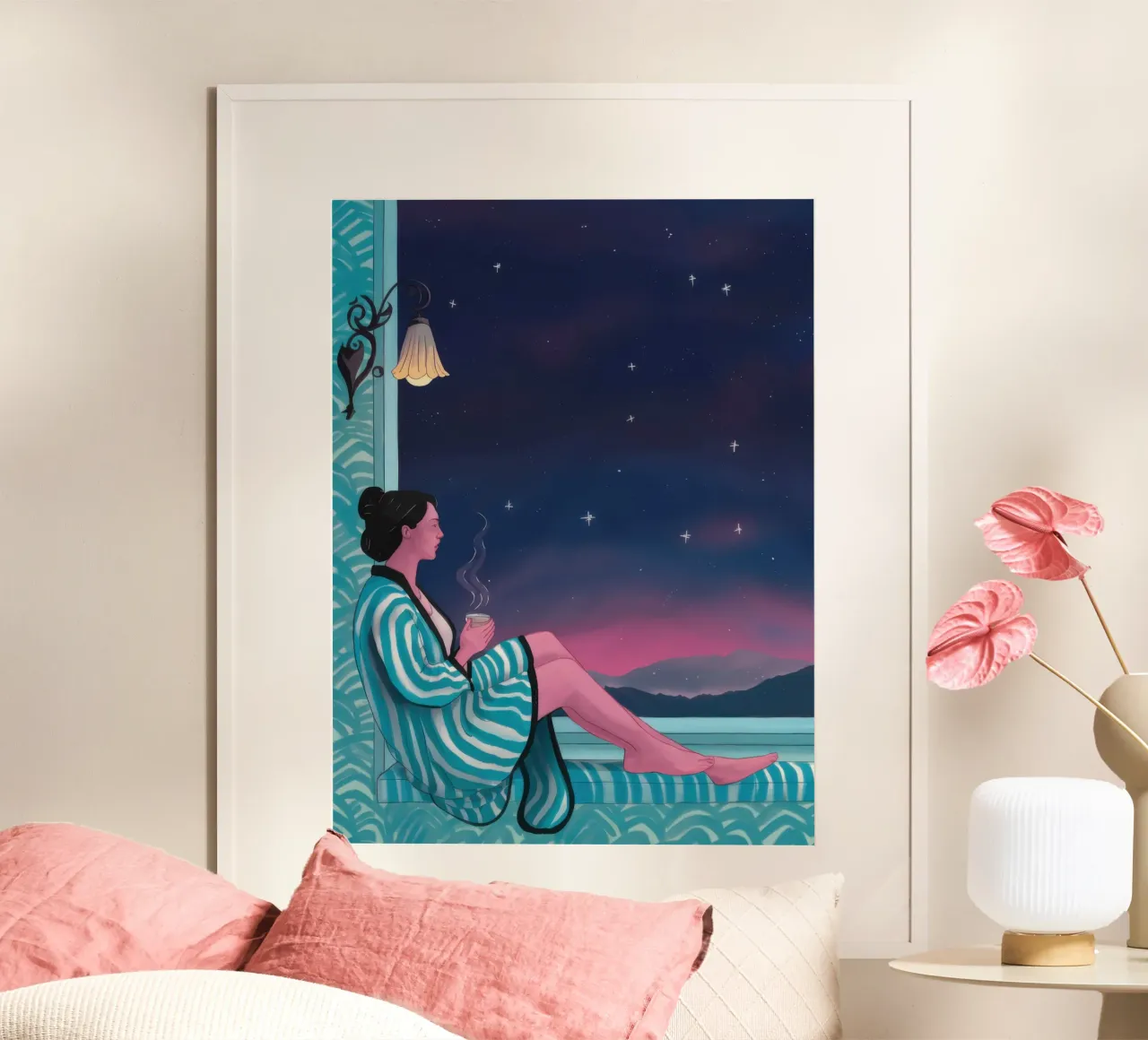 Sognatore della finestra celeste poster da Bring Haven