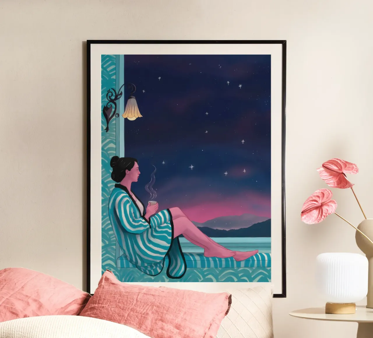 Sognatore della finestra celeste poster da Bring Haven