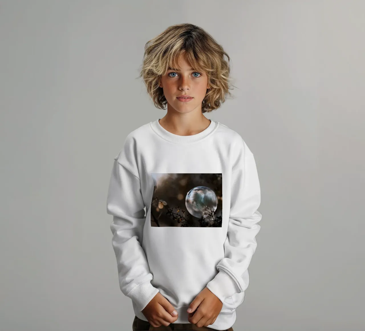 piume a bolle d'aria felpa bambino da Earthly Visions