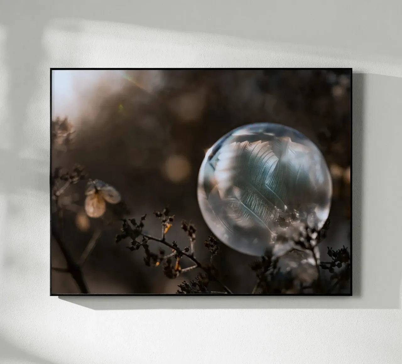 bubble feathers acryl van Earthly Visions