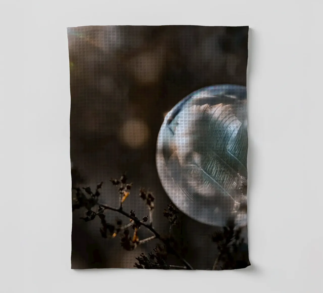 piume a bolle d'aria canovaccio da cucina da Earthly Visions