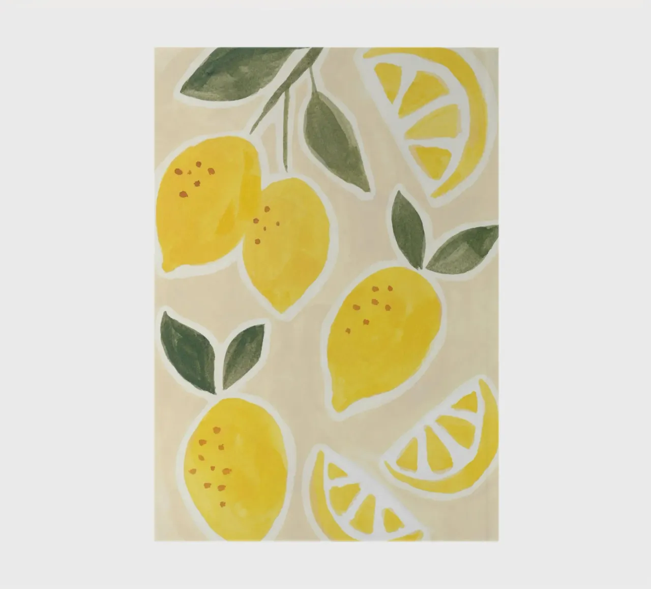 Sunny Lemons Print notebook by Neeraprint