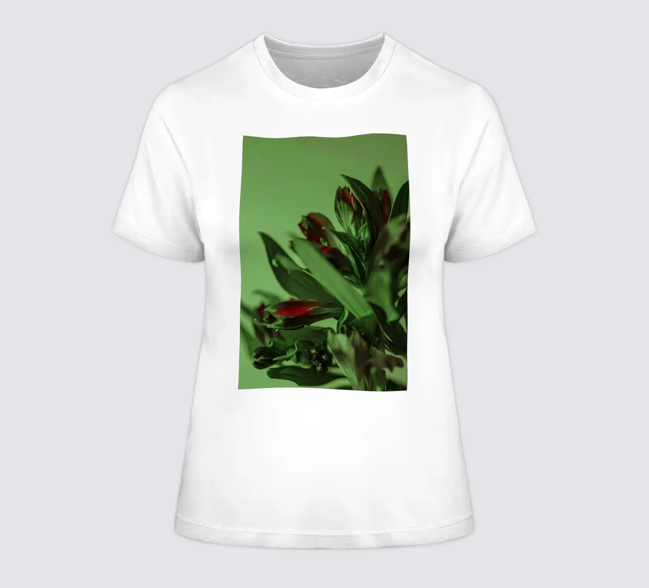fleurs feuilles t-shirt ajusté pour femmes de Earthly Visions
